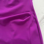 Rickie Freeman Teri Jon Maxi dress Magenta Sz 14 Chic Asymmetrical Shoulder Gown Purple Photo 9