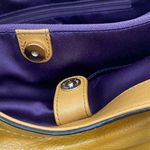 Coach Authentic  Z23984 Carly Tote Genuine Leather Tote Shoulder Bag in Mustard Photo 11