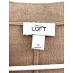 Loft M Cardigan Sweater Knit Rabbit Hair Blend Tan Luxury Basic Oversized V Neck Photo 3