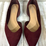 Michael by Michael Shannon Burgundy Faux Suede Adaire Flats Size 7.5M Red Photo 0