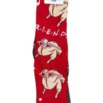 Friends TV Show Holiday Crew Socks One Size New with Tags American Red Cross Photo 0