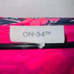 ON 34th Women's Size Large Pink Floral Print V Neck Maxi Dress Photo 3