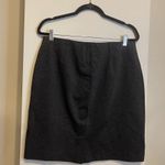 J.Jill  Gray Stretch Ponte Pull On Flat Waist Pencil Skirt Women's Medium Photo 5
