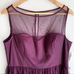 Eliza J Sleeveless Illusion Dress soutache skirt Sz XL NWT Purple Photo 4