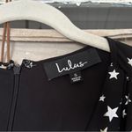Lulus  Sparks Fly Black Star Print Long Sleeve Maxi Dress Photo 3