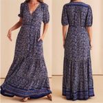 Faherty  Orinda Floral Maxi Dress in Monsserat Border Size Small Photo 1
