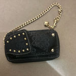 Kathy Van Zeeland Wallet Black and Gold Chain Wallet By  Photo 1
