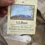 L.L.Bean Y2k NWT Womens 16p Khaki Pleated 100% Cotton Wrinkle Resistant Pants Photo 2