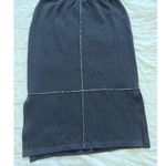 St John Sport Vintage Wool Blend Long Solid Black Knit Skirt Small Photo 3
