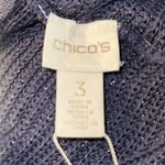 Chico's Chico’s Lace Back Maureen Sleeveless Sweater Vest‎ Blue NWT Sz 3/US XL 570181760 Photo 10