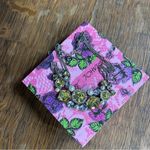 Betsey Johnson  Chartreuse, Rhinestone, Pearl Silver Toned Statement Necklace Photo 1