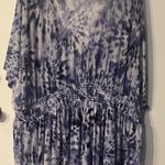 Torrid 5 Purple Tie-Dye Mesh Smock Waist Swimsuit Cover Up Dress 5x 28 Photo 1
