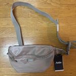 NEW The Foldie Beige Neutral Travel Vacation Preppy Belt Bag Crossbody Tan Photo 0