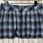 London Jean Plaid Wool Rayon Mini Skirt Vintage Y2K Womens Size 4/Medium Blue Photo 0