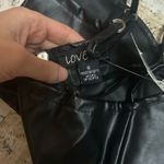 Boutique Black pleather crop top Photo 2