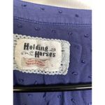 Holding Horses Dress Plaid Long Sleeve Button Up V Neck Boho Hi Lo Womens Large Photo 9