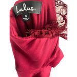 Lulus  NWT Women's Size‎ Small Red Lace Formal Flare Mini Dress Whimsigoth Photo 8