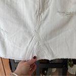 Citizens of Humanity  denim skirt white jean pockets high waisted beatnik raw hem Photo 4
