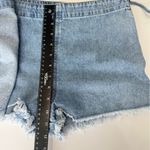 Happily Grey Denim Skort Skirt with Tie Detail Size 3/26 Blue Photo 7