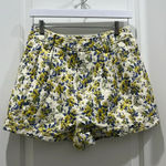 Lovers + Friends NWT Warren Floral Yellow & Blue High Waisted Shorts Sz M Photo 1