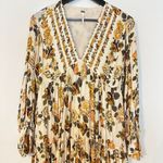 Free People  Rows Of Roses Maxi Dress in Ivory Combo Size X-Small Photo 4