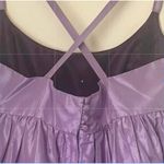 J.Crew Babydoll 100% Silk Party Dress in Lavender Purple Tulle Underskirt sz. 4 Photo 4