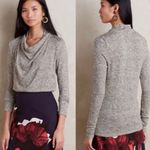 Anthropologie  Deletta Metallic Shimmer Cowl Neck Long Sleeve Blouse Photo 1