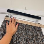 Japna  Skirt Brown Black White Spotted Tiered Maxi Skirt Boho Size Large Photo 7