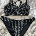 Amazon Black and White Aztec Bikini Set Photo 0