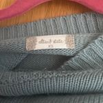 Altar'd State  Floral Sweater Cropped blue  Photo 3