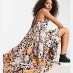 Free People NWT Park Slope Floral Maxi Dress Dark Combo Large Photo 4