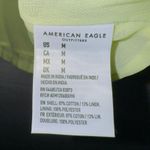 American Eagle NWT Women's Highlighter Yellow Linen Blend Strapless Mini Dress Photo 3