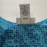 Catherines Blue Gingham Floral Short Sleeve Casual Button Up Shirt Size 4X Photo 7