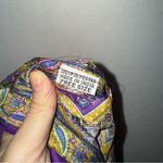 Fairy Boho Silky Paisley Print Ruched Babydoll‎ Style Mini Dress Purple Photo 5