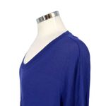 Wilfred Blue Knit Short Sleeve Side Slit Top Size Large Photo 4