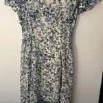 Max Studio Toile floral blue and white dress Photo 0