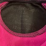 Calvin Klein Performance Jacket Small Full Zip Pockets Mock Neck Fleece Pink Photo 7