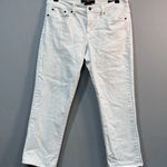 Lucky Brand White  Cropped Jeans Size 12/31 EUC Photo 0