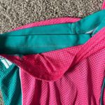 Adidas Pink and Teal Lined Athletic Shorts Photo 2
