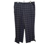 Versona  New Windowpane Print Size 18  Slim Straight Pant 25 Inch Inseam Photo 5