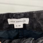 Good American Black Faux Leather Ankle Pants Straight Leg Jeans NEW Womens 4 Photo 6