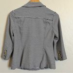 CAbi Life Jacket Blazer Nautical Navy & White Stripe Sz S Style 823 #143V Photo 2