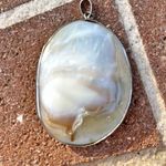 Mother of Pearl and Silver pendant and ring set Photo 1
