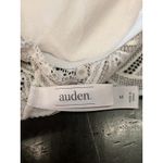 Auden Bralette Bra Womens Medium White Lace Lightly Lined Longline Top Photo 5