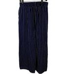 Soprano  NWT‎ Wide Leg Navy & White Pin Stripe Palazzo Pants Sz L Photo 1