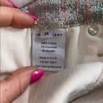 James Jeans  Ankle Pant Jean Woman's 26 Stretch Metallic Mid Rise Showgirl Twiggy Photo 9