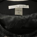 Peter Nygard Peter Nygård Embellished Black Wool-Blend Beaded Open Front‎ Jacket - Size 10 Photo 2