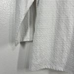 J. McLaughlin ‎ XL White Textured 3/4 Sleeve Boat Neck Top Blouse Photo 5