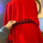 Vintage 1970s Wacs Works By Ilie Wacs Red and Black Houndstooth Wool Coat Size undefined Photo 3