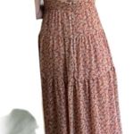 Madewell Georgette Ruffle-Sleeve Tiered Midi Dress In Daisy Meadow Size 8 Photo 4